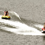 jet ski tows tuber